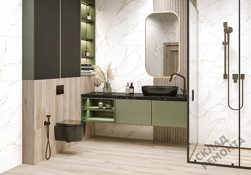 Фото Керамогранит лаппатированный Alma Ceramica Невада GFU60120NVD00L белый 1200*600*8,5 – купить в Казане: цена, описание, фото. Интернет-магазин 2
