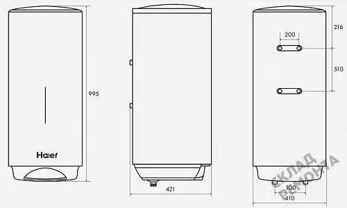 Фото Водонагреватель накопительный Haier ES80V-VH3, 80 л – купить в Казане: цена, описание, фото. Интернет-магазин 5