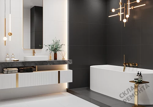 Фото Керамогранит матовый Alma Ceramica Твин GFU04WIN20R черный 600*600*9 – купить в Казане: цена, описание, фото. Интернет-магазин 2
