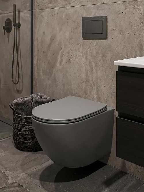 Фото Унитаз подвесной Calypso CS46UQ-MG-OK ультратихий смыв купить в Казане: цена, описание, фото. Интернет-магазин 1