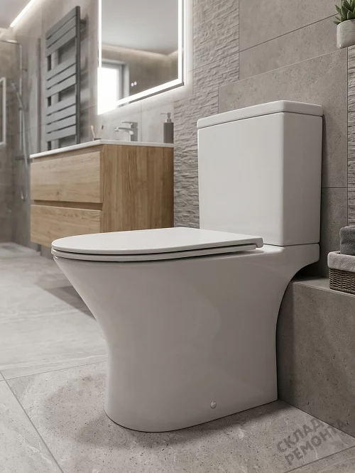 Фото Унитаз компакт напольный Calypso CS3224OK безободковый купить в Казане: цена, описание, фото. Интернет-магазин 1