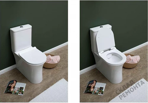 Фото Унитаз напольный Aquanet Roll-C 210764 безободковый купить в Казане: цена, описание, фото. Интернет-магазин 2