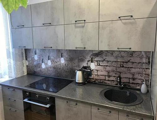 Фото Кухня ДСВ Лофт бетон светлый – купить в Казане: цена, описание, фото. Интернет-магазин 3