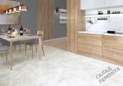 Фото Керамогранит лаппатированный Alma Ceramica Ларедо GFU04LRD70L светло-серый 600*600*9 – купить в Казане: цена, описание, фото. Интернет-магазин 2