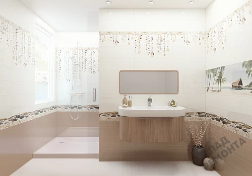 Фото Вставка Alma Ceramica Айленд DWA11ALD424 разноцветный 200*600 – купить в Казане: цена, описание, фото. Интернет-магазин 4