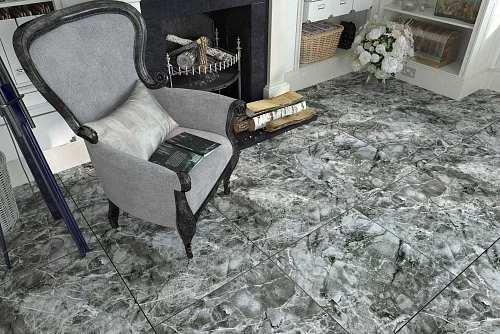 Фото Керамогранит полированный Гранитея G245 kirety black 600*600*10 – купить в Казане: цена, описание, фото. Интернет-магазин 2