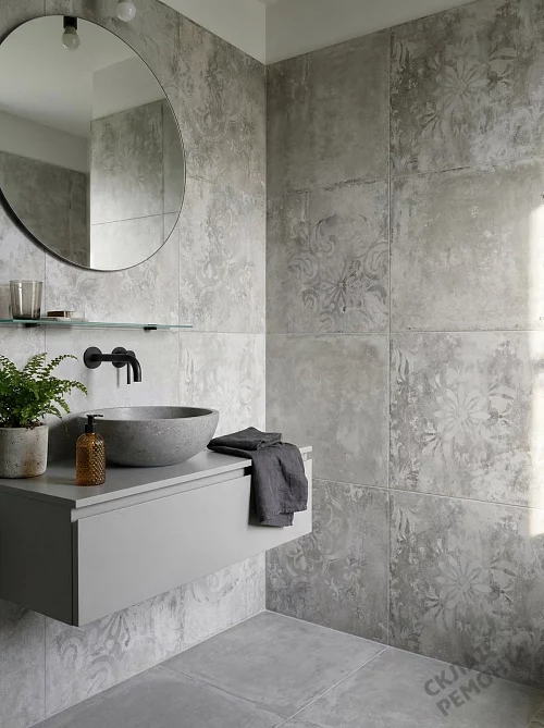 Фото Керамогранит матовый Alma Ceramica Тотем GFU6060TTM27R серый 600*600*9 – купить в Казане: цена, описание, фото. Интернет-магазин 1