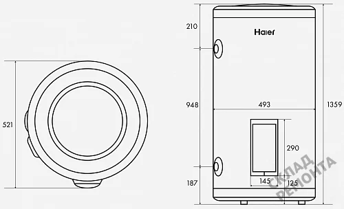 Фото Водонагреватель накопительный Haier FCD-JTLD150, 150 л – купить в Казане: цена, описание, фото. Интернет-магазин 6