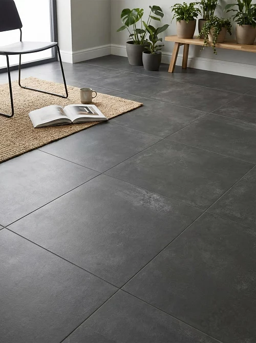 Фото Керамогранит матовый Alma Ceramica Тотем GFU6060TTM20R черный 600*600*9 – купить в Казане: цена, описание, фото. Интернет-магазин 1