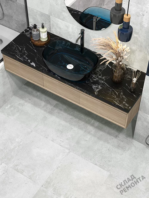 Фото Керамогранит матовый New Trend Вальтер D60212M серый 600*600*9,5 – купить в Казане: цена, описание, фото. Интернет-магазин 1